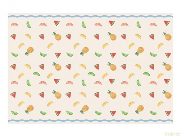 Obrus papierowy Owoce 180x120cm