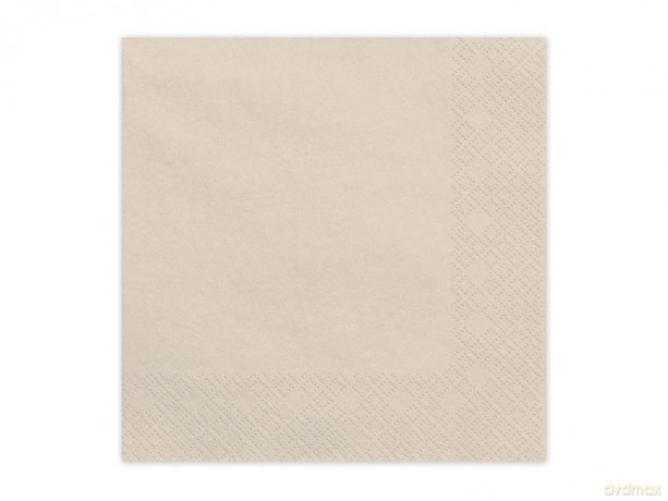 Serwetki papierowe beż 33x33cm 20szt