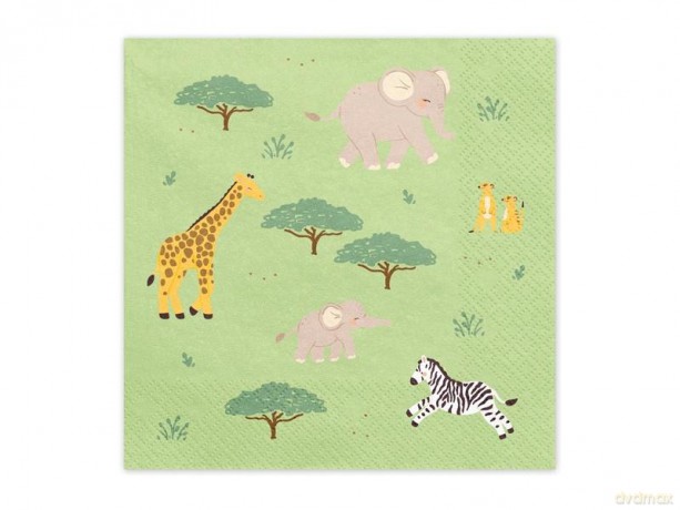 Serwetki Safari 33x33cm 12szt