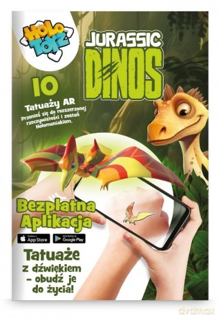 Tatuaże dla dzieci AR Jurassic Dinos