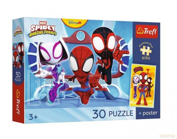 TREFL 30 el. Spidey w akcji + plakat [PUZZLE]