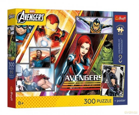 TREFL 300 el. Avengers + plakat [PUZZLE]