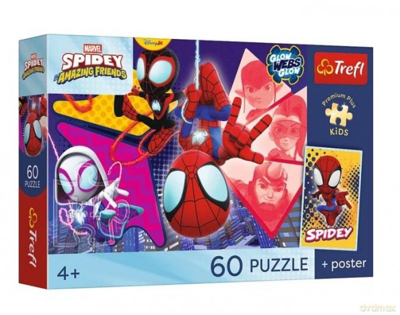 TREFL 60 el. Spidey Niesamowita przygoda+plakat [PUZZLE]