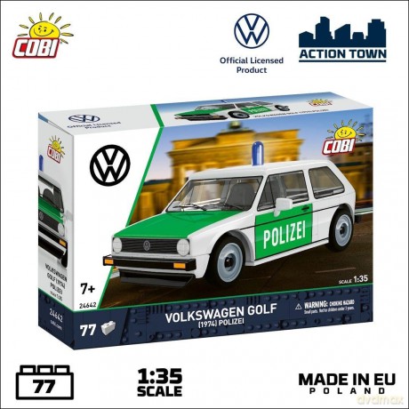 Volkswagen Golf (1974) Polizei [KLOCKI]