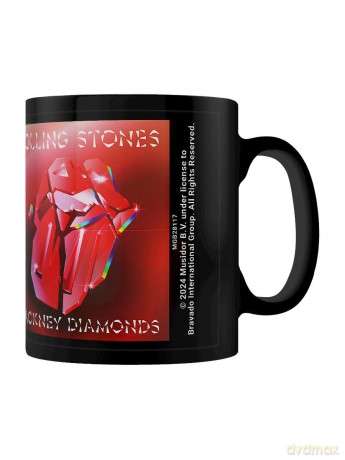 Rolling Stones: Dele - Rolling Stones (Red Diamond) Black Pod Kubek