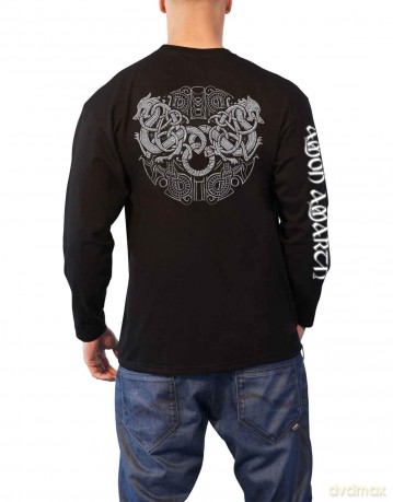 Amon Amarth: Grey Skull (Black) (Large)