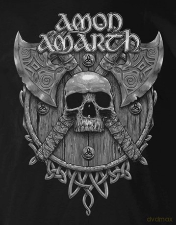 Amon Amarth: Grey Skull (Black) (X-Large)