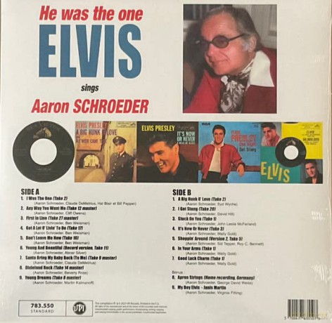 Elvis Presley: He Was The One (Elvis Sings Aaron Schroeder) (Cornetto Effect Red/Blue) (RSD 2023) [Winyl]