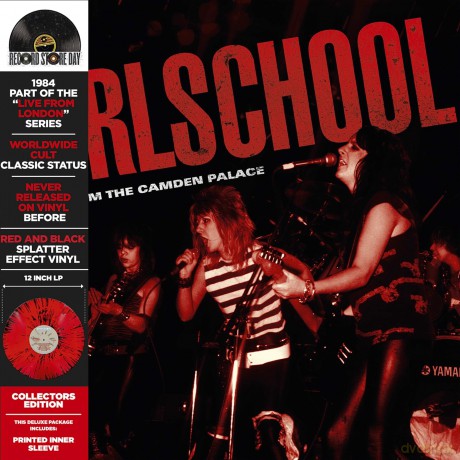 Girlschool: Live From The Camden Palace (Red/Black Splatter) (RSD 2026) [Winyl]