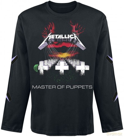 Metallica: Master Of Puppets Tracks (Black) (Small)