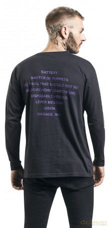 Metallica: Master Of Puppets Tracks (Black) (X-Large)