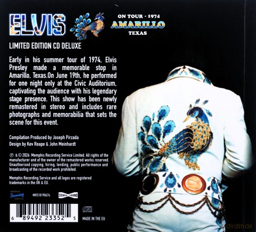 Elvis Presley: On Tour 1974 - Amarillo Texas [CD]