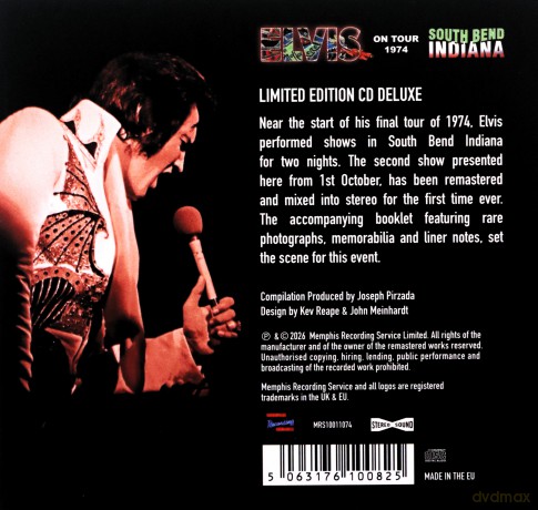 Elvis Presley: On Tour 1974: South Bend Indiana (+Book) [CD]