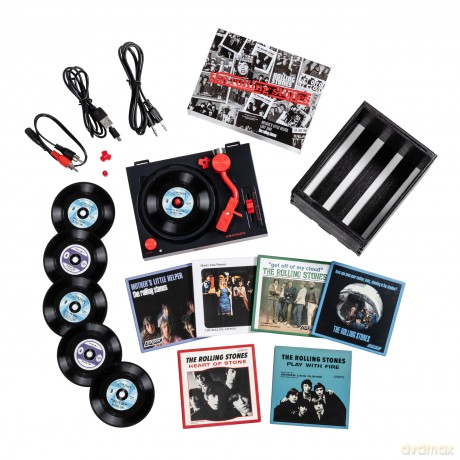 Crosley: Rolling Stones 3-Inch Mini Record Player With Case (Black) RSD EXC