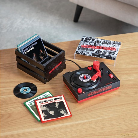 Crosley: Rolling Stones 3-Inch Mini Record Player With Case (Black) RSD EXC