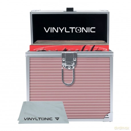 Vinyltonic: Vinyl Tonic 7 Inch Storage Case With Cloth Rose Gold