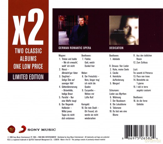 Ben Heppner: x2 (Lieder of Beethoven, Schumann, Liszt, Strauss / German Romantic Opera) [2CD]