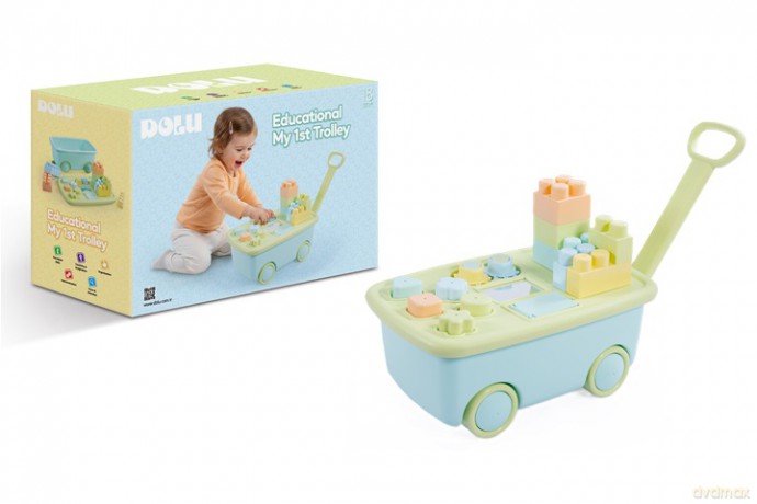DOLU edukacyjny wózek z klockami 5209 52094