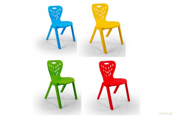 DOLU kolorowe krzesełko plastikowe 4kol 3078 30788
