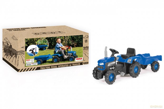 DOLU traktor na pedały z przyczepą nieb.8253 82534
