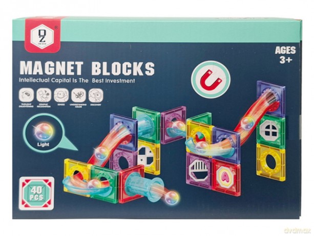 Klocki magnetyczne tor z piłkami G9251 20434