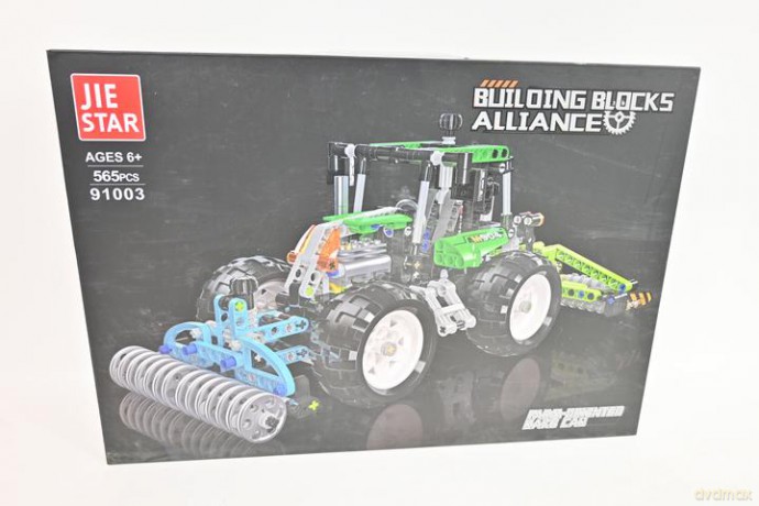 Klocki traktor z maszynami 565elem 16870