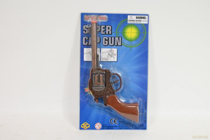 Pistolet metalowy na spłonkę blister 88369 83693