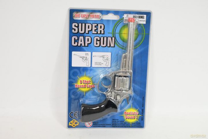 Pistolet metalowy na spłonkę blister 88372 83723