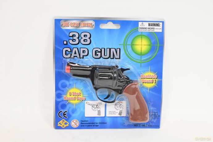 Pistolet metalowy na spłonkę blister 88377 83778