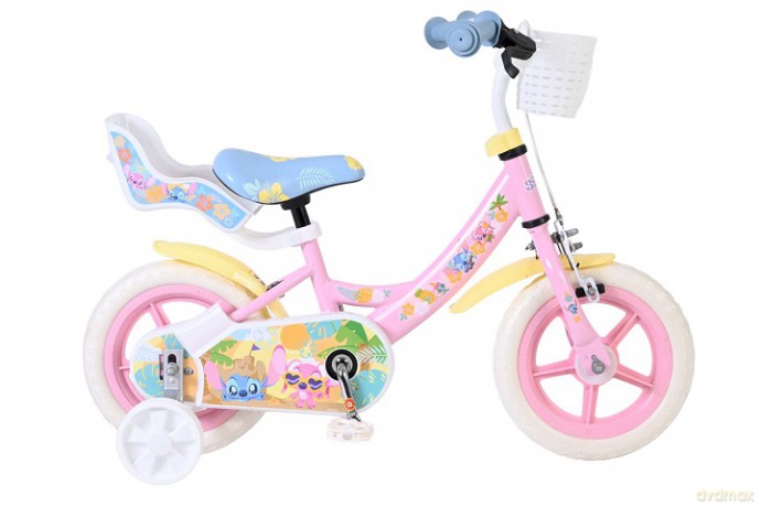 Rowerek 12" Disney Stitch pink 51214 12148