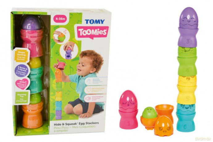 TOMY TOOMIES piramidka z jajeczek E73565 /6