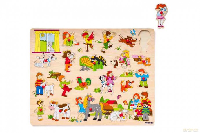 WOODYLAND Duże puzzle drewn.z uchw.91912 19123