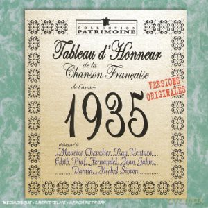 Tableau D'honneur De La Chanson Francaise: 1935 [CD]