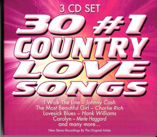 30 #1 Country Love Songs-Johnny Cash, Charlie Rich, Hank Willams, Mer [3CD]