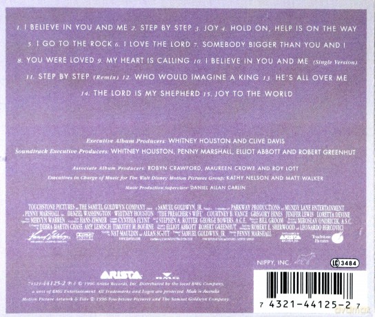 The Preacher's Wife soundtrack (Żona Pastora) (Whitney Houston) [CD]