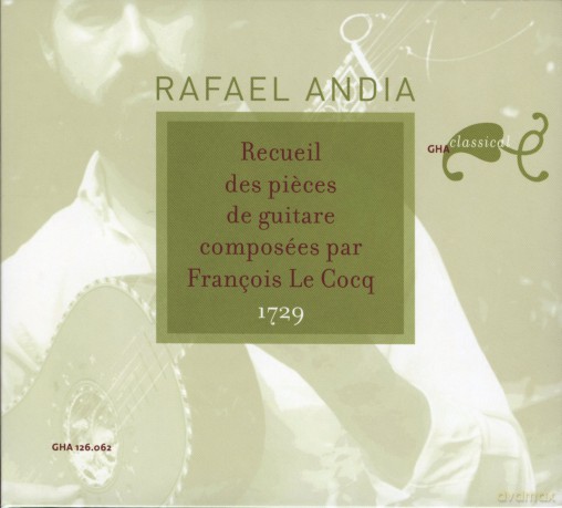 Andia Rafael-Pieces Pour Guitare (1729): Andia Rafael-Pieces Pour Guitare (1729) [CD]