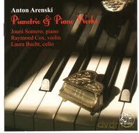 Somero - Cox - Bucht: Arenski - Pianotrio Und Piano Works [CD]