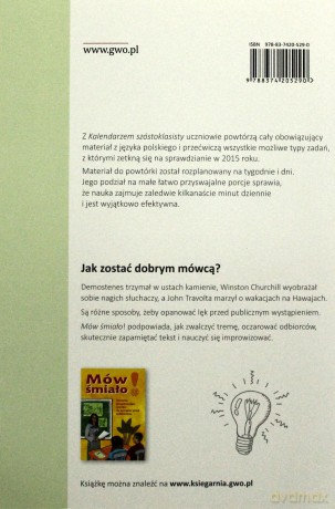 Język polski - Kalendarz Szóstoklasisty [KSIĄŻKA]