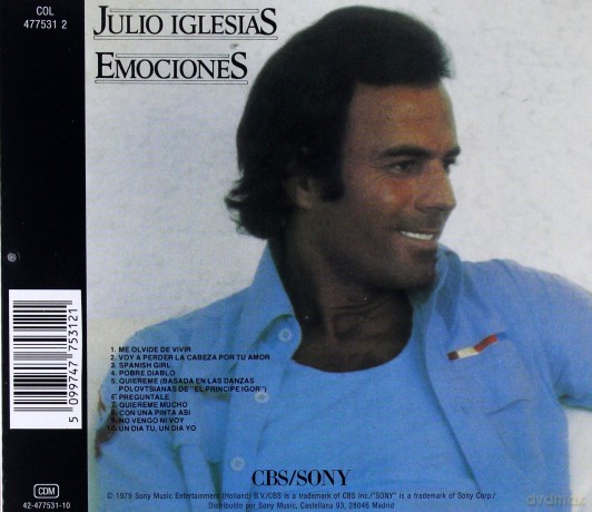 Julio Iglesias: Emociones [CD]