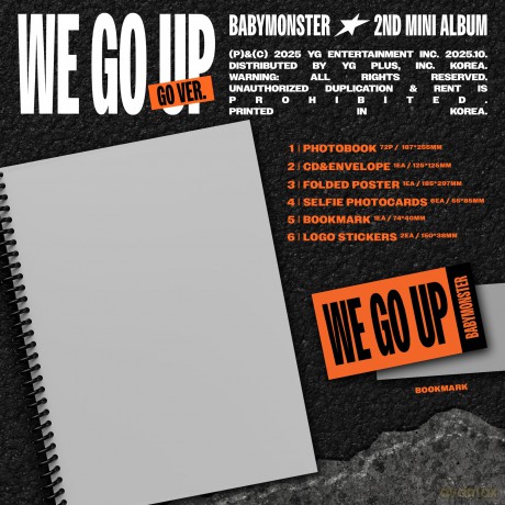 Babymonster -[We Go Up] Photobook - Version B: Babymonster-[We Go Up] Photobook - Version B [CD]