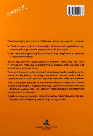 Język Polski Gimnazjum lektury w gimnazjum [KSIĄŻKA]
