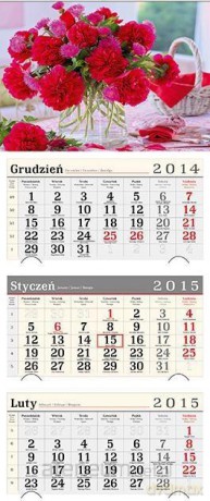 Kalendarz 2015 Trójdzielny Bukiet GD750 [KALENDARZ]