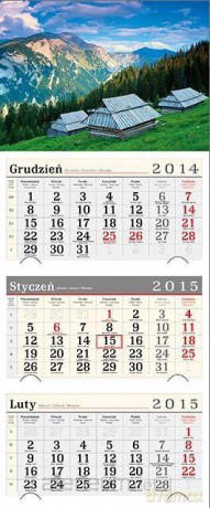 Kalendarz 2015 Trójdzielny Hala na Stołach GD747 [KALENDARZ]