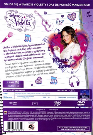 Violetta sezon 2 cz. 7 (odcinki 61-70) (Disney) [2DVD]