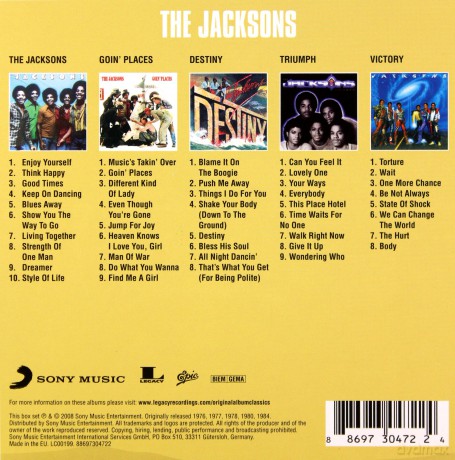 The Jacksons: Original Album Classics [BOX] [5CD] (Michael Jackson)