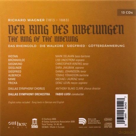 Dallas Symphony Orchestra; Fabio Luisi-Wagner: Der Ring Des Nibelungen (Live): Dallas Symphony Orchestra; Fabio Luisi-Wagner: Der Ring des Nibelungen (Live) [13CD]