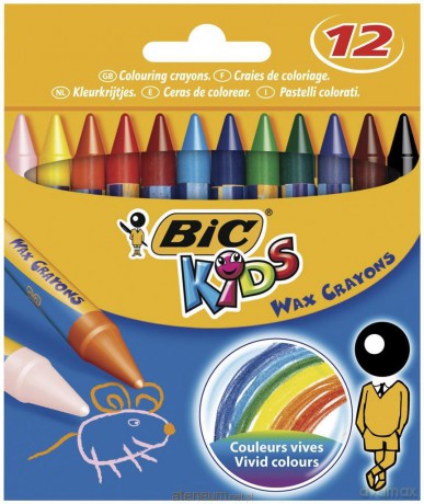 Kredki Wax Crayons 12 kolorów blister