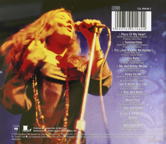 Janis Joplin: Janis Joplin's Greatest Hits [CD]