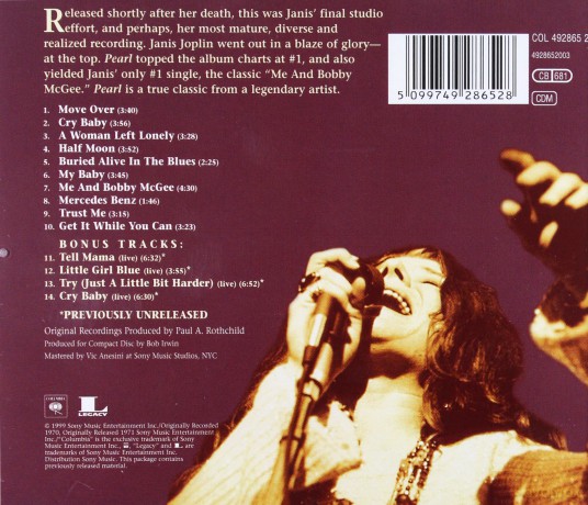 Janis Joplin: Pearl [CD]