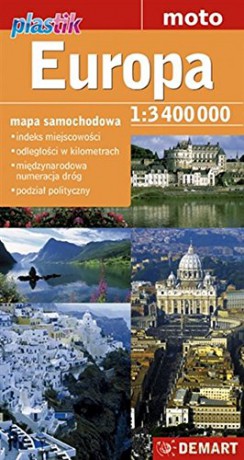 Mapa samochodowa Europa Plastik